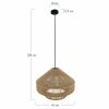 Lampa sufitowa jutowa 41x41x28cm